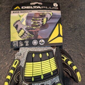 (5) Pair Safety Gloves Delta Plus EOS NOCUT VV910, Polyethylene - Size 8